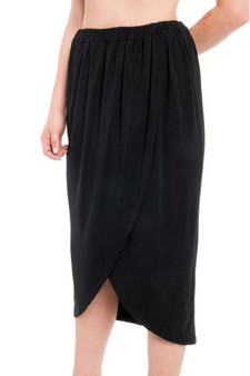 Modal Wrap Tulip Skirt