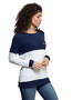 Drop Shoulder Color Block top with Pocket