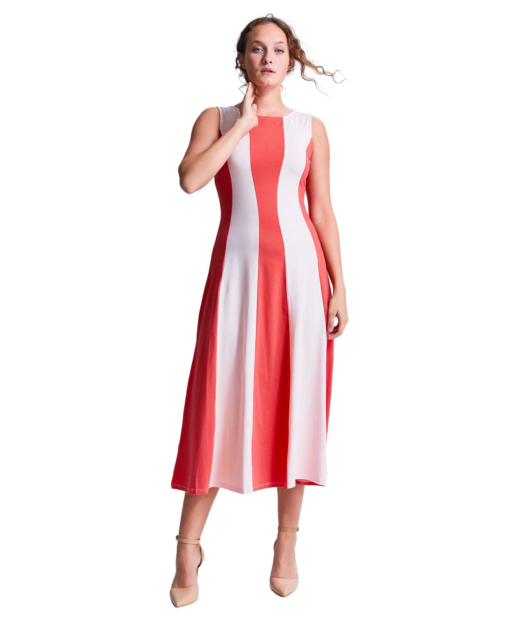 Shirin Full Classic Sleeveless Maxi Dress: Timeless Elegance