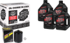 V Twin Syn Oil Change Kit Tc Black Filter