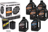 V Twin Oil Change Kit Mineral Evo Black Filter