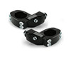 1 1/8" Bar Diameter Crm Mounts Black