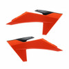 Radiator Scoops Ktm Black/25 Orange