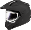 Gm 11s Snow Helmet W/ Elec Shield Matte Black Md