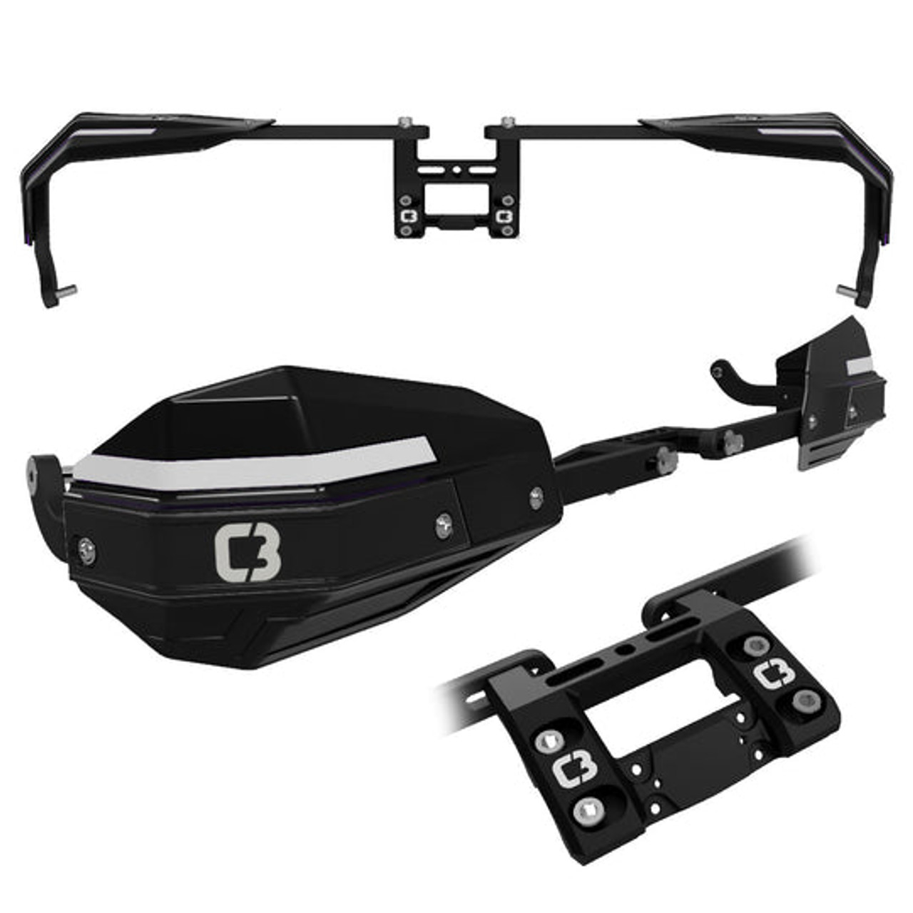 FORCEFIELD NXT Wrap-Around Handguards Complete BLACK