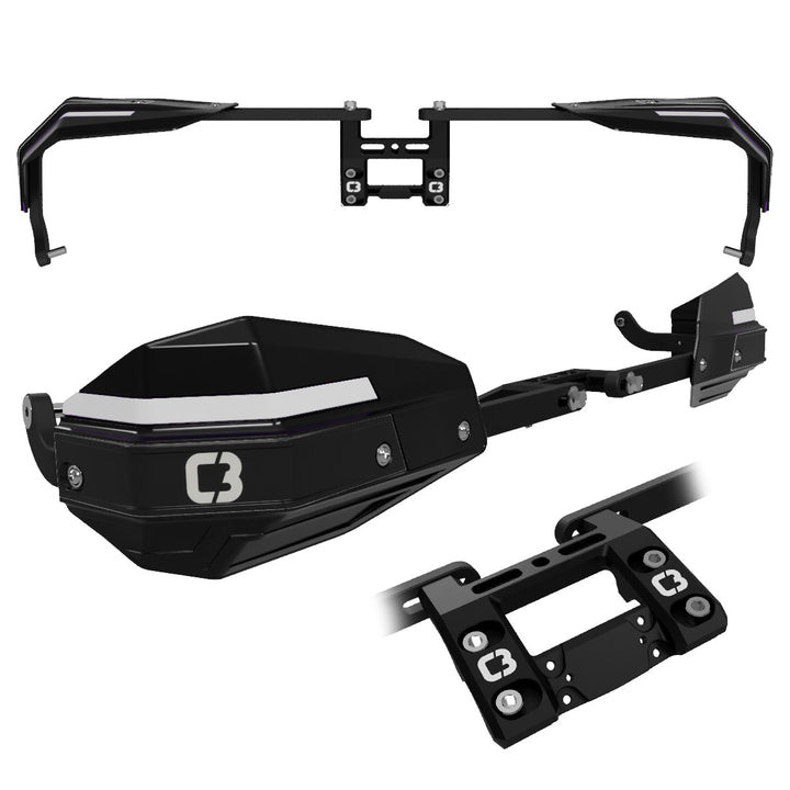 C3 Forcefield NXT Wrap-Around Handguards Complete- - Selkirk Snowbike