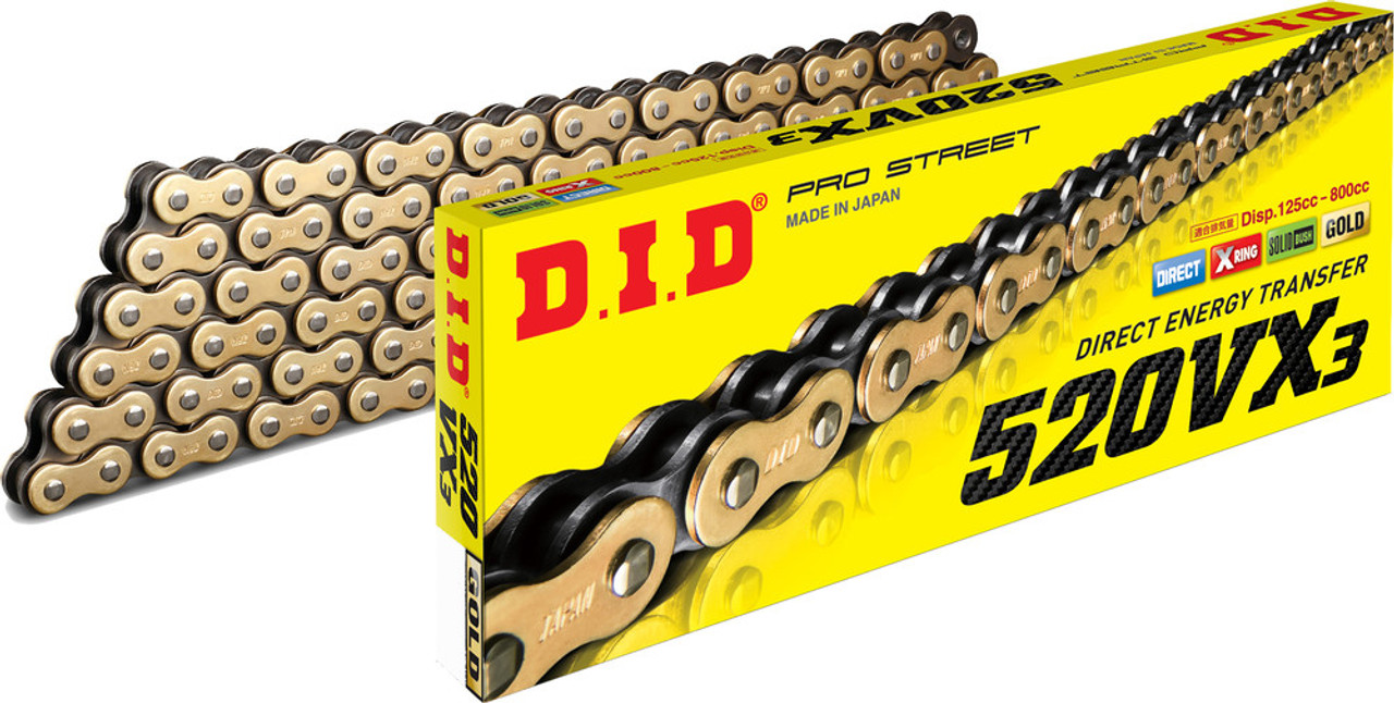 D.I.D 520VX3 Pro-Street X-ring 140L GOLD