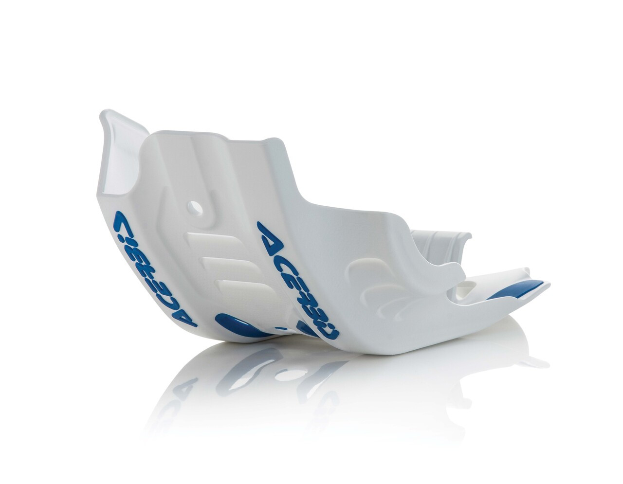 Skid Plate W/Linkage Guard White/Blue