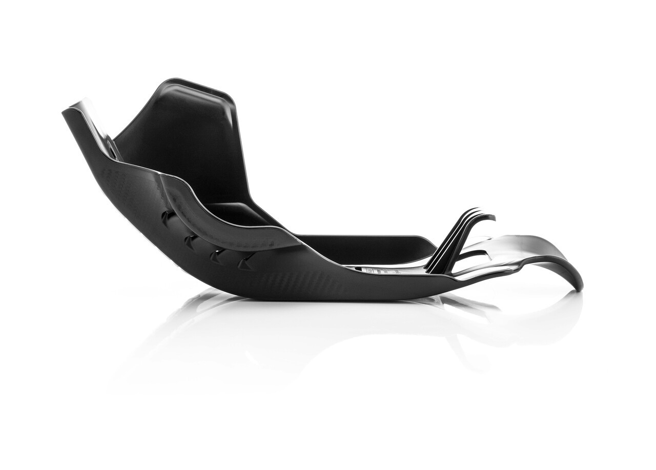 Skid Plate W/Linkage Guard Black/White