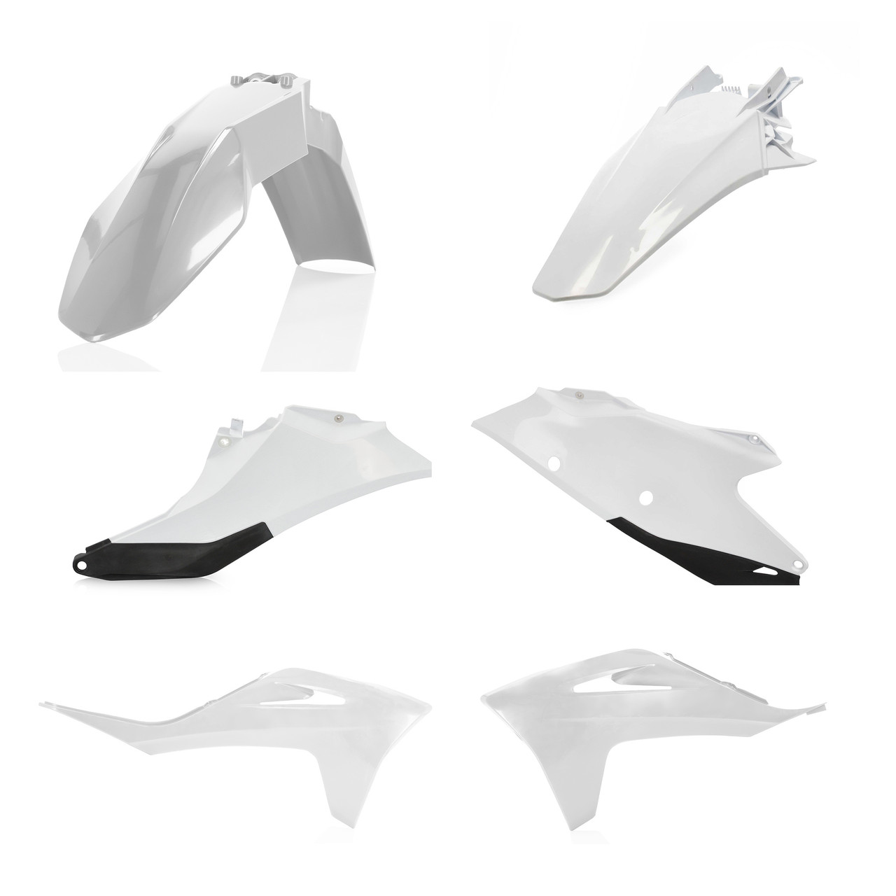 Plastic Kit Gas/Ktm White/Black