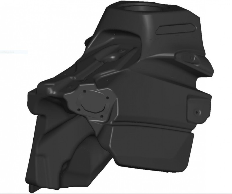 Fuel Tank 3.1 Gal Black