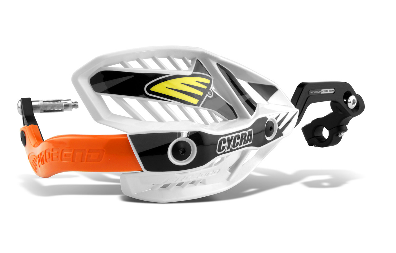 Crm Wrap Around Handguards 1 1/8" Clamp   White/Orange