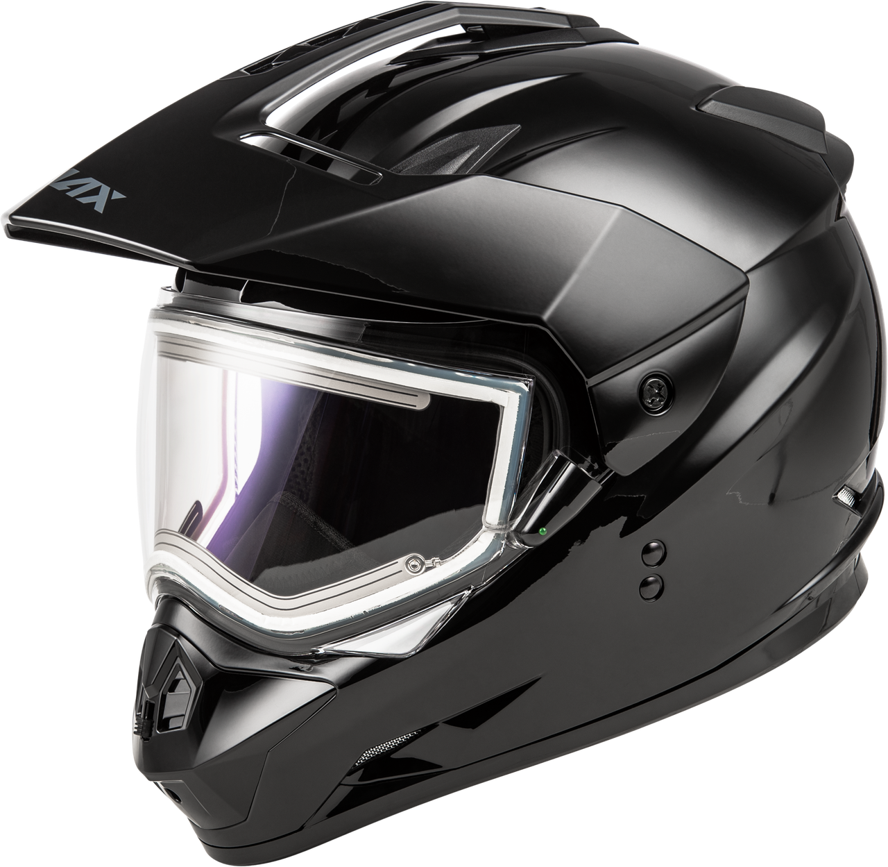 Gm 11s Snow Helmet W/ Electric Shield Black Xl