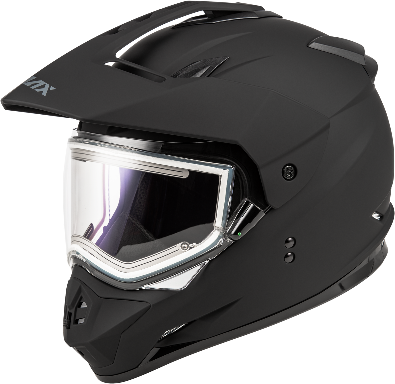 Gm 11s Snow Helmet W/ Elec Shield Matte Black Sm