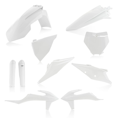 Full Plastic Kit White 125-450SX/XC/F Full Plastic Kit White 125-450SX/XC/F