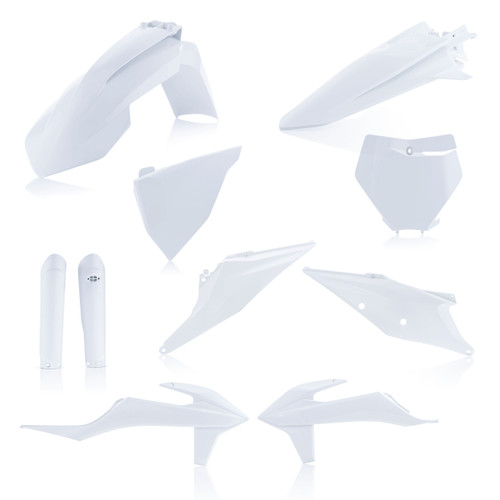 Full Plastic Kit White  20' 125-450SX/XC/F Full Plastic Kit White  20' 125-450SX/XC/F