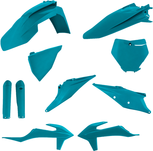 Full Plastic Kit Ktm Teal Metallic 125-450SX/XC/F Full Plastic Kit Ktm Teal Metallic 125-450SX/XC/F