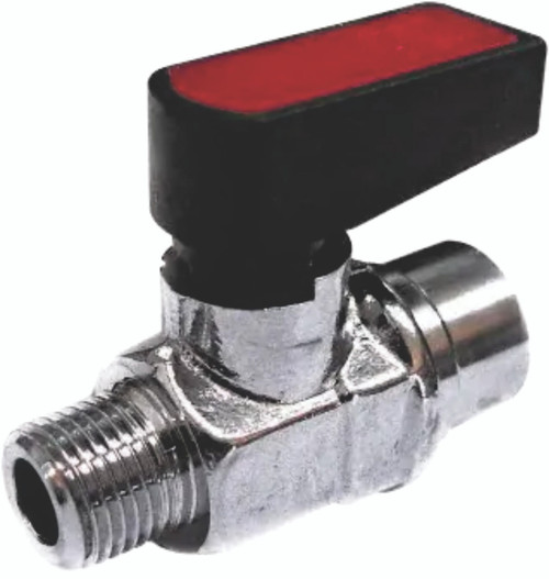 Miniature Manual Ball Valve: 1/8″ Pipe Male/Female Miniature Manual Ball Valve: 1/8″ Pipe Male/Female