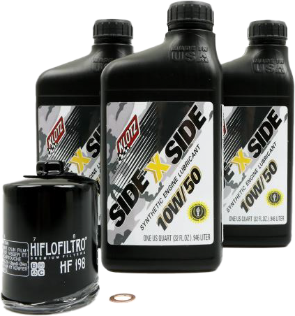 Sidexside Oil Change Kit 10w50 /W Oil Filter Pol