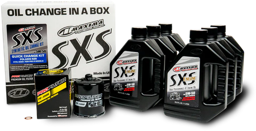 Sxs Oil Quick Change Kit 5w50 With Black Oil Filter