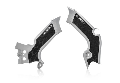 X Grip Frame Guard Kaw Silver/Black