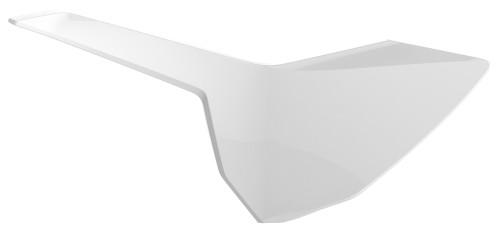 Side Number Plate White