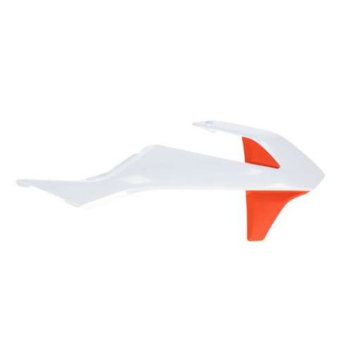 Radiator Shrouds White/Orange Ktm