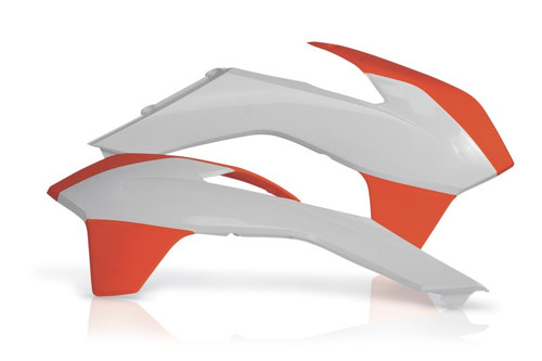 Radiator Shrouds White/Orange