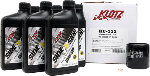 Polaris Sxs 6qt Synthetic Oil Change Kit