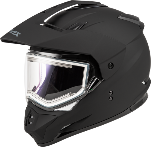 Gm 11s Snow Helmet W/ Elec Shield Matte Black Xs