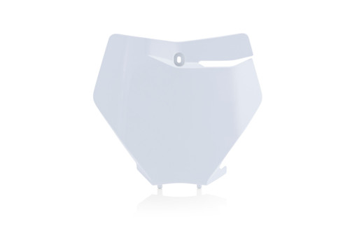 Front Number Plate White Ktm