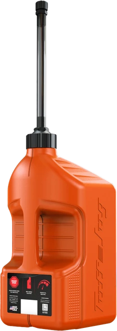 Utility Container Orange W/ Autostop Spout 5 Gal