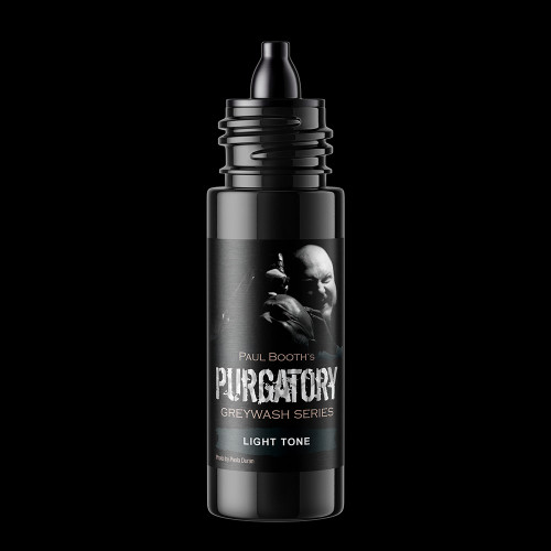 Quantum Gold Label Tattoo Ink - Purgatory by Paul Booth - Gray Wash Light Tone - Original
