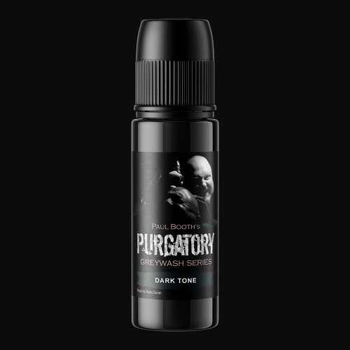 Quantum Gold Label Tattoo Ink - Purgatory by Paul Booth - Gray Wash Dark Tone