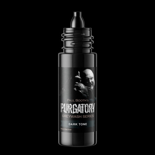 Quantum Gold Label Tattoo Ink - Purgatory by Paul Booth - Gray Wash Dark Tone - Reach