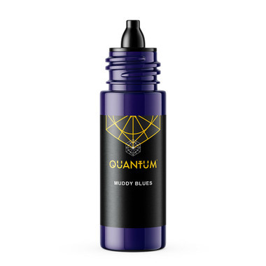 Quantum Original Black & Yellow Tattoo Ink - Muddy Blues 1oz.