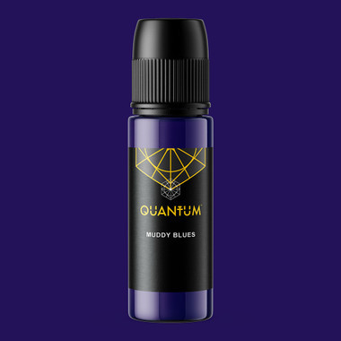 Quantum Original Black & Yellow Tattoo Ink - Muddy Blues 1oz.