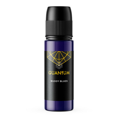 Quantum Original Black & Yellow Tattoo Ink - Muddy Blues 1oz.