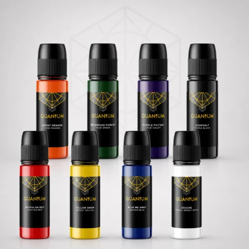 Quantum Tattoo Ink Quantum Originals Basic Tattoo Ink Set 8 Colors
