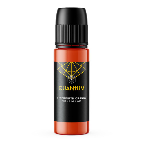 Quantum Original Black & Yellow Tattoo Ink - Afterbirth Orange 30ml.