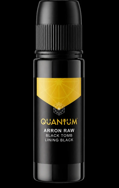 Quantum Tattoo Ink Arron Raw Skull & Bones - Black Tomb - Gold Label Tattoo Ink