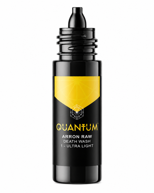Quantum Tattoo Ink Arron Raw Skull & Bones - Gray Wash 1: Ultra Light - Gold Label Tattoo Ink