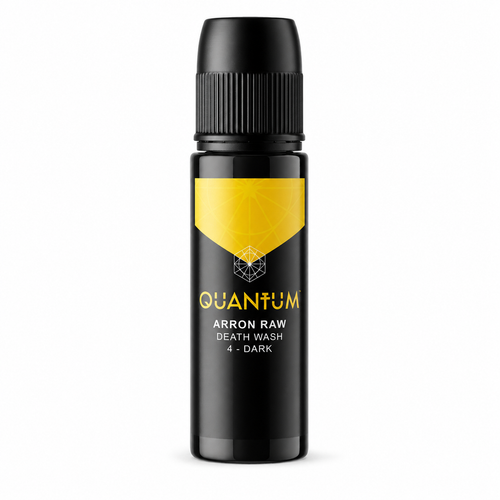 Quantum Tattoo Ink Arron Raw Skull & Bones - Gray Wash 4: Dark - Gold Label Tattoo Ink