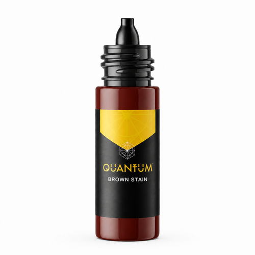 Quantum Gold Label REACH Compliant Tattoo Ink - Brown Stain 30ml.