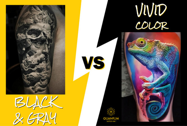 Color vs. Black & Gray Tattoos - Quantum Tattoo Ink EU