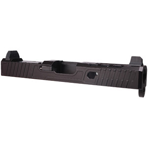 Grit Grips GGS2 Slide Assembly For Glock G19 Gen3 Pistols - Black Poly Tall Sights Grit Grips GGS2 Slide Assembly For Glock G19 Gen3 Pistols - Black Poly Tall Sights