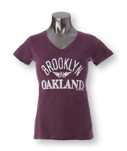 Brooklyn in Oakland Women's V-Neck Tee