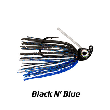 Leurre souple Swim Jig 4 Pike - Black Pearl Rose 10gr 5/0 - ZF-Baits