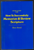 Study Guide for How to Successfully Memorize & Review Scripture by Ron Hood