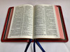 Longprimer Reference 52 Bible, KJV (Red Calfskin Leather)